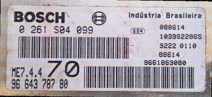 BOSCH ME7.4.4 0261S04099 PSA 9664378780 EEPROM 95160