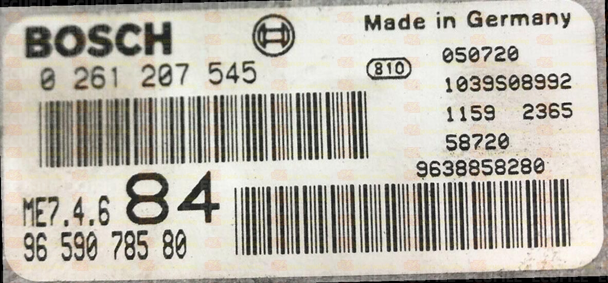 BOSCH ME7.4.6 0261207545 PSA 9659078580 EEPROM 95160