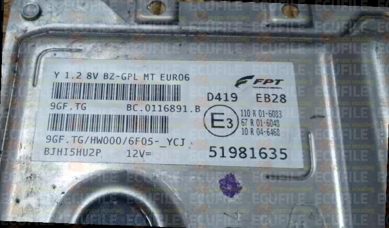 MAGNETI MARELLI 9GF.TG BC.0116891.B LANCIA YPSILON 1.2 51981635 HW000 EEPROM 95640