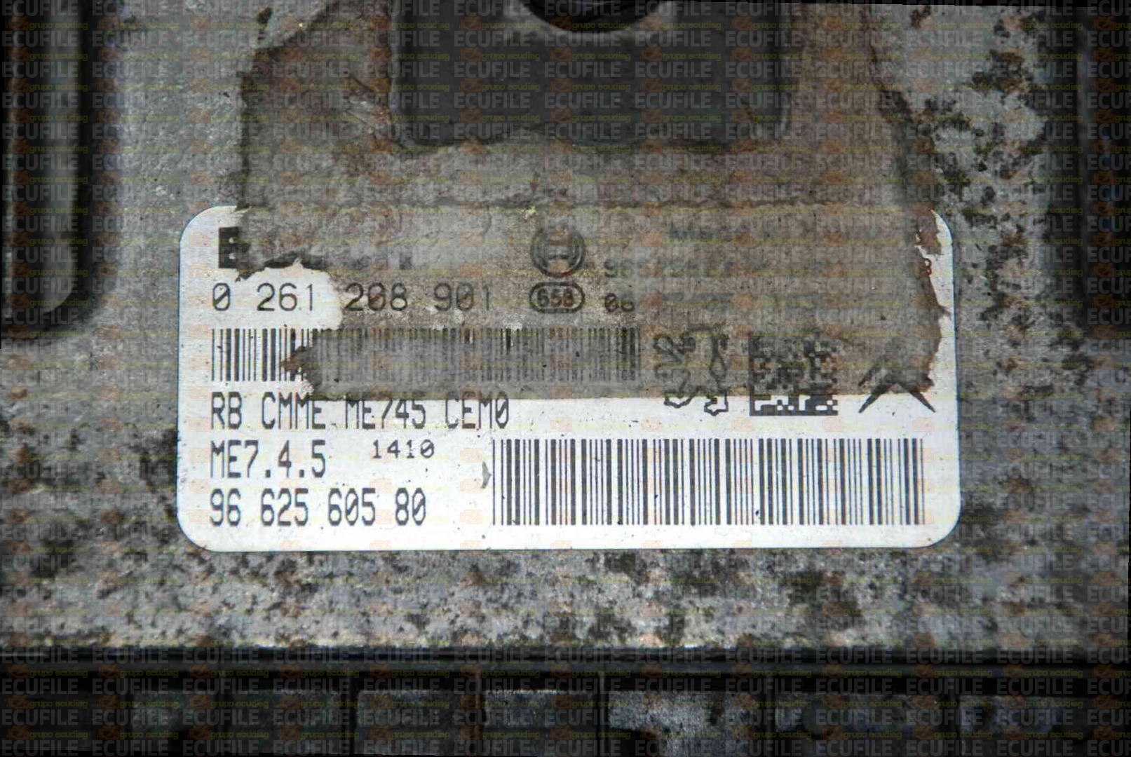 BOSCH ME7.4.5 0261208901 PEUGEOT 206 CC I 1.6i 109HP 9662560580 1037380544 -