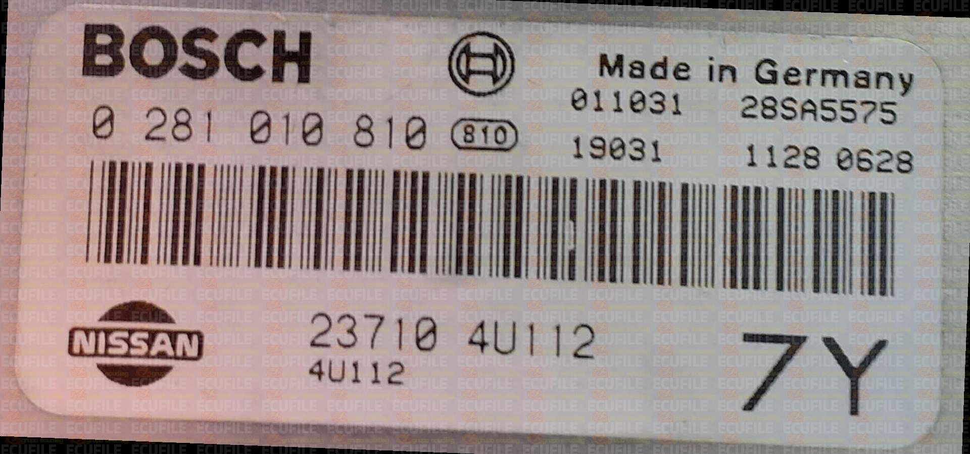 BOSCH EDC15M+1-5.3 0281010810 NISSAN ALMERA TINO I 2.2 Di 112HP 237104U112 7Y