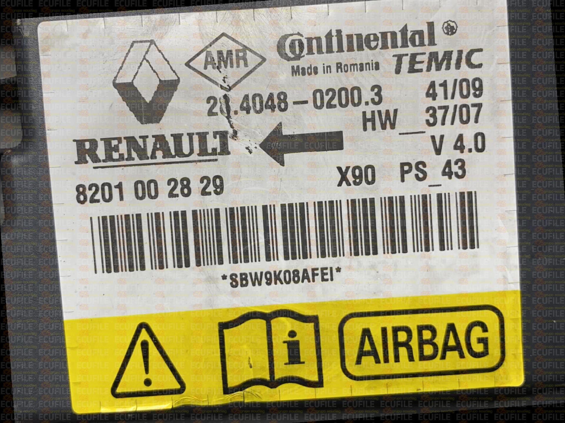 CONTINENTAL TEMIC 28.4048-0200.3 DACIA SANDERO 8201002829