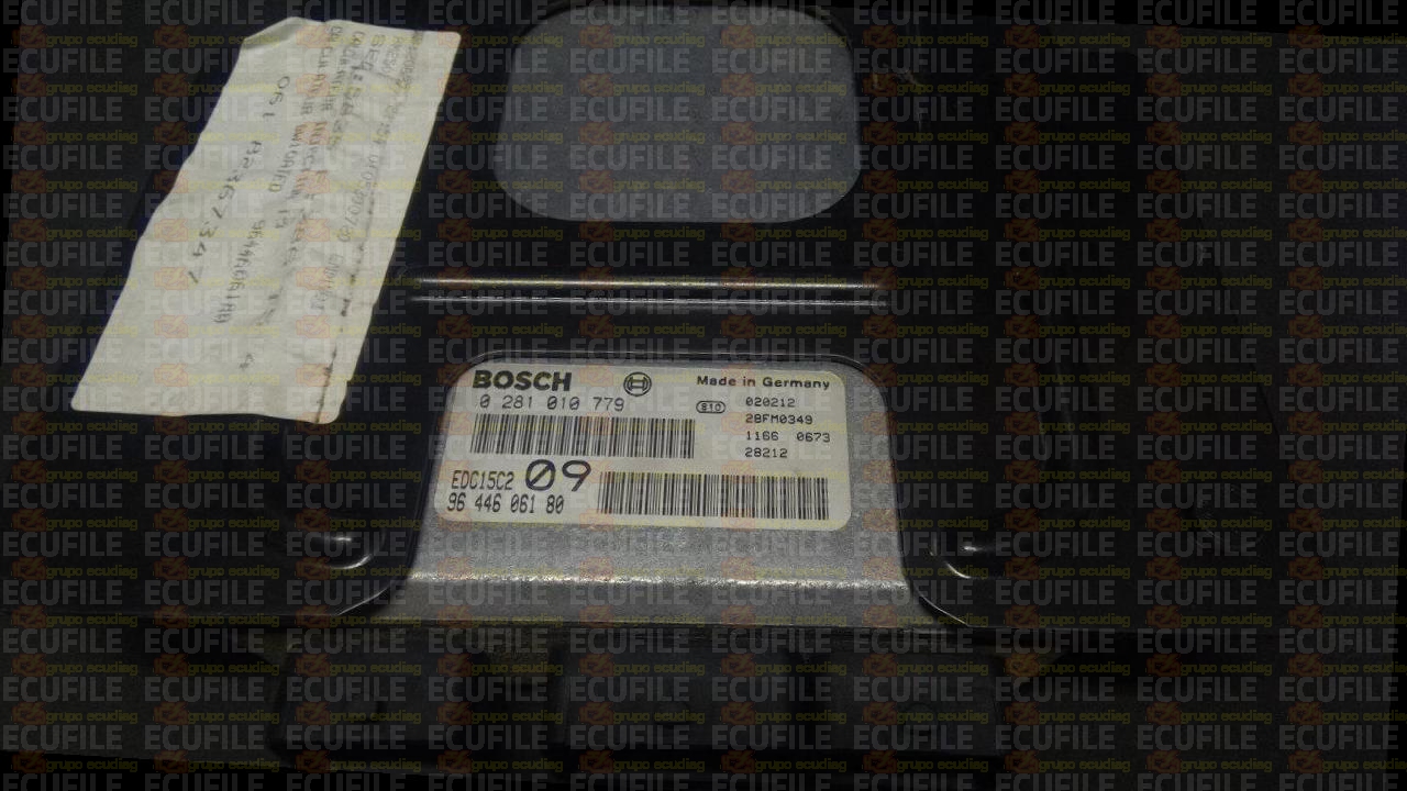 BOSCH EDC15C2-10.1 0281010779 PEUGEOT 307 2.0 HDI 110HP 9644606180 1037353725