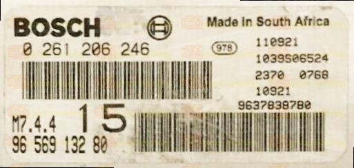BOSCH M7.4.4 0261206246 PSA 9656913280 EEPROM 95080