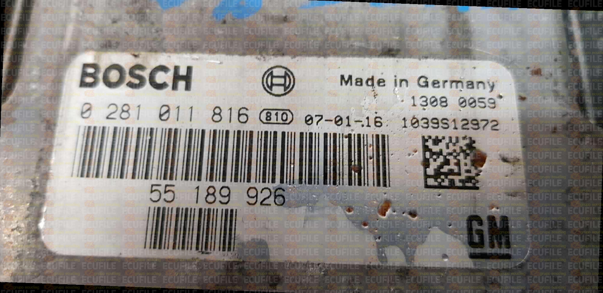BOSCH EDC16C9-3.21 0281011816 OPEL VAUXHALL 55189926 EEPROM 95160
