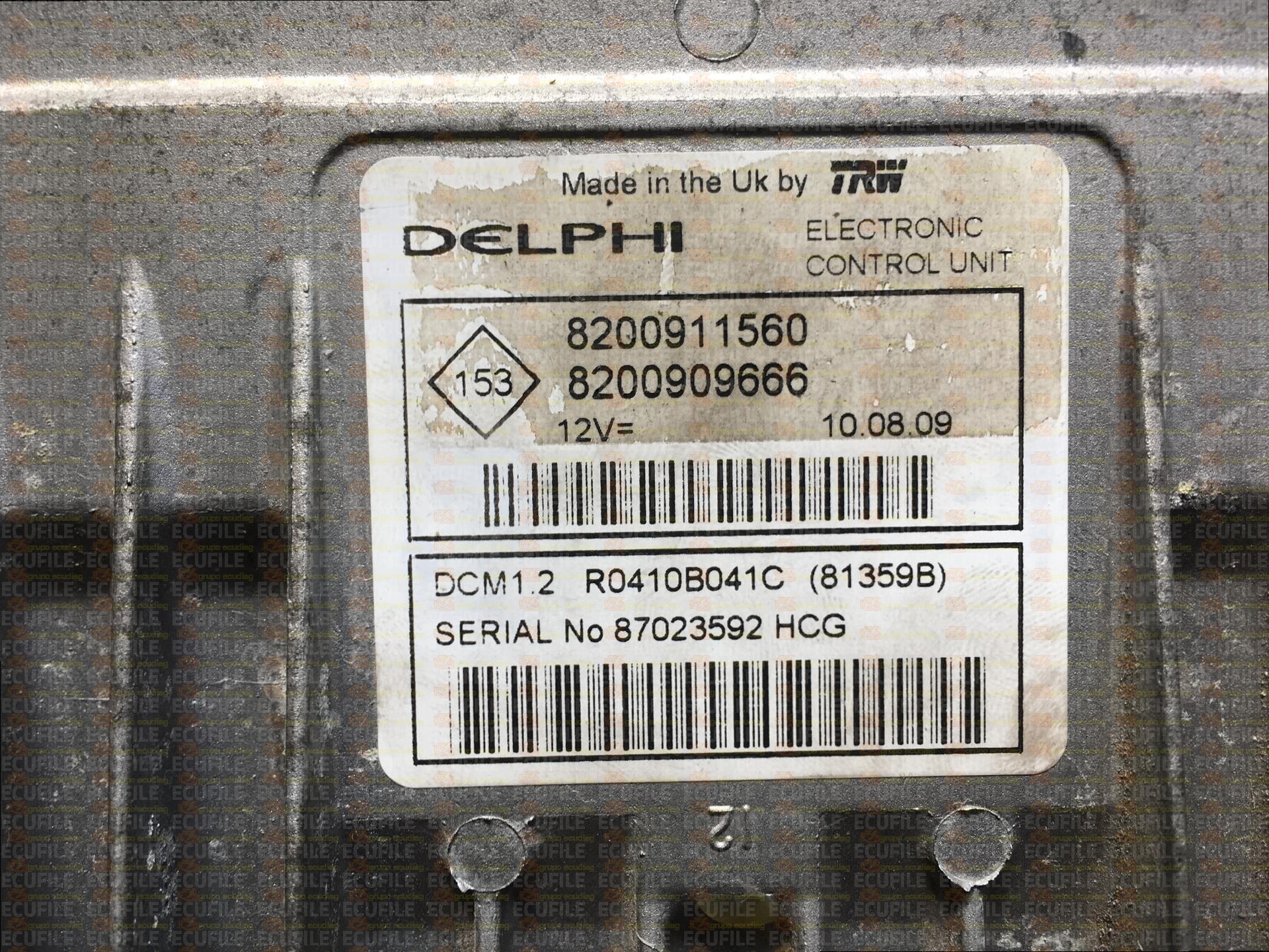 DELPHI TRW DCM1.2 R0410B041C 81359B RENAULT KANGOO II 1.5 DCI 85HP 8200911560 8200909666 8200919482-5933