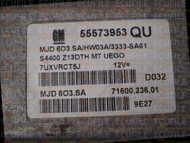 MAGNETI MARELLI MJD 6O3.SA 71600.236.01 OPEL CORSA D 1.3 CDTI 90HP 55573953 QU 3333SA61
