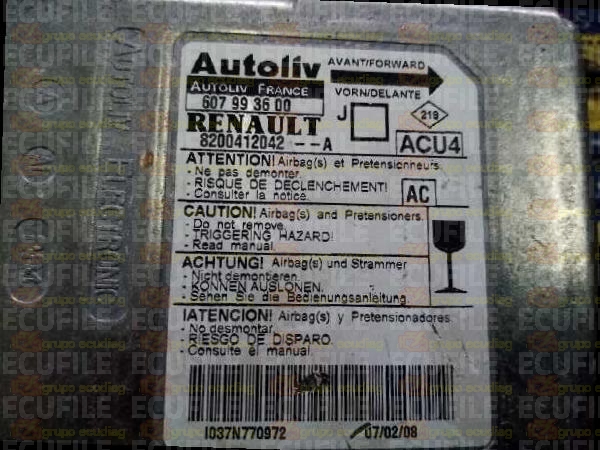 AUTOLIV ACU4 607993800 RENAULT SCENIC II 8200412042--A AC EEPROM 95160