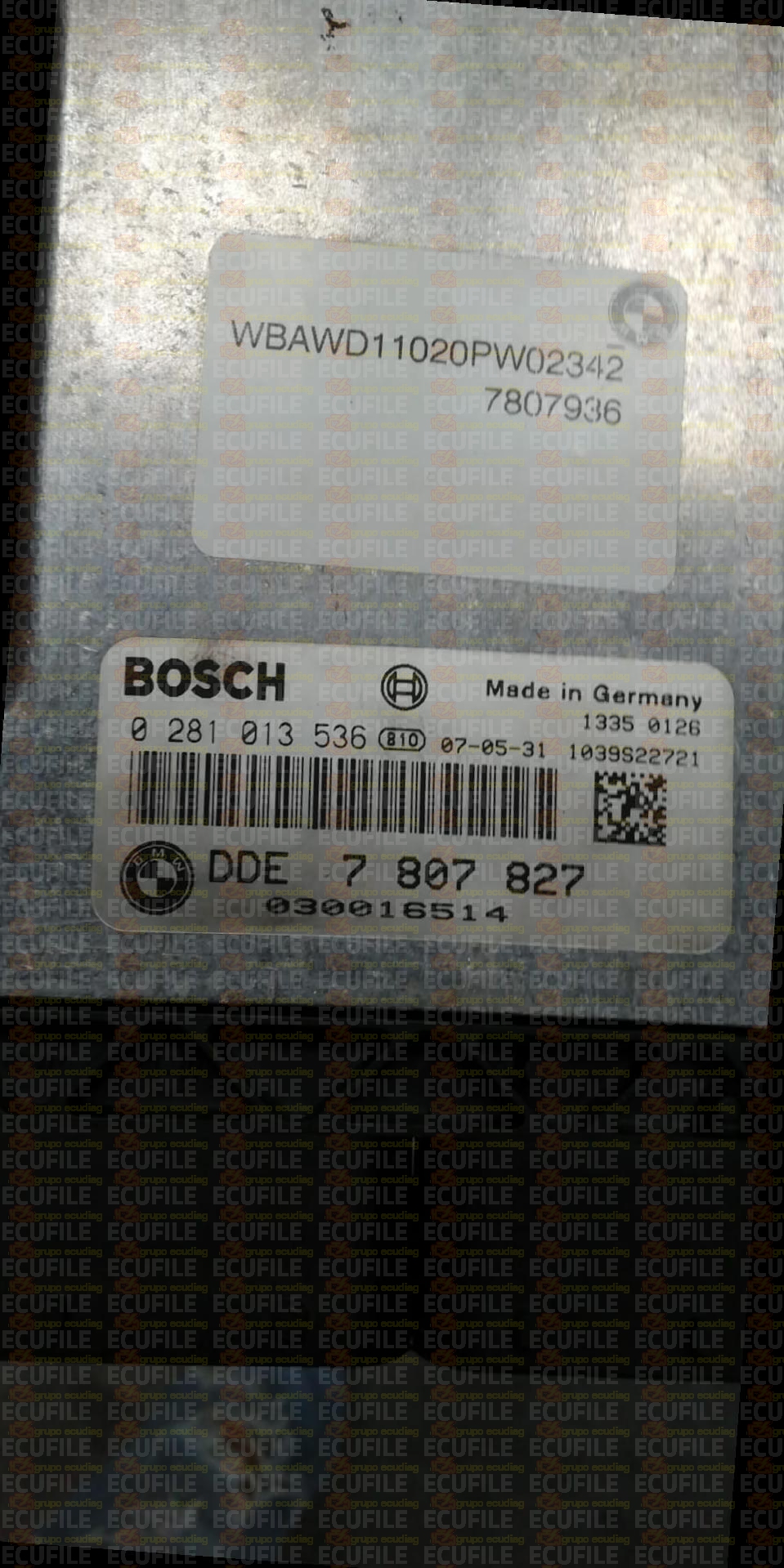 BOSCH EDC17CP02-3.11 0281013536 BMW E92 320D 2.0D 177HP 7807827 13617807827 1037389229