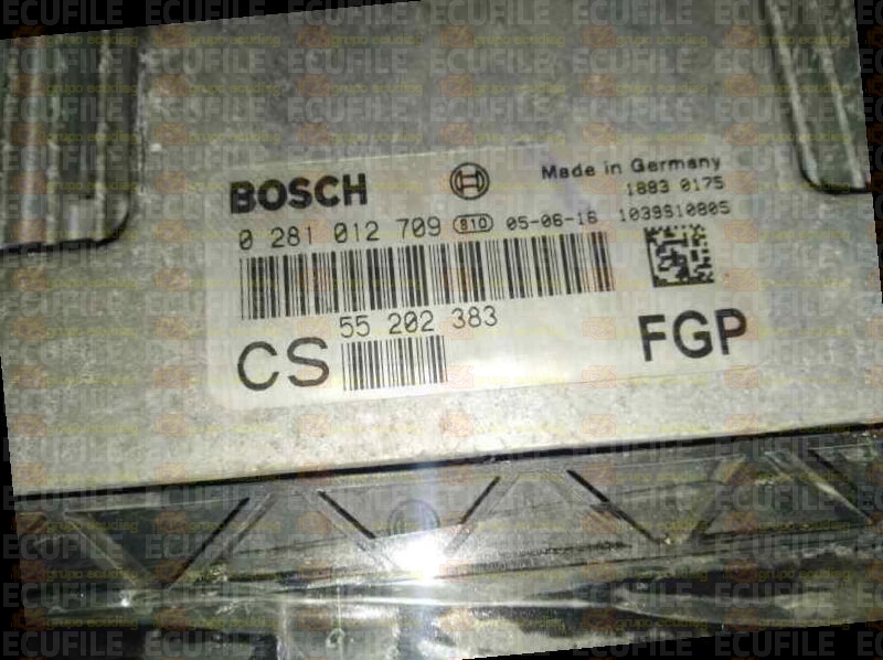 BOSCH EDC16C9-3.12 0281012709 OPEL VAUXHALL 55202383 CS EEPROM 95160