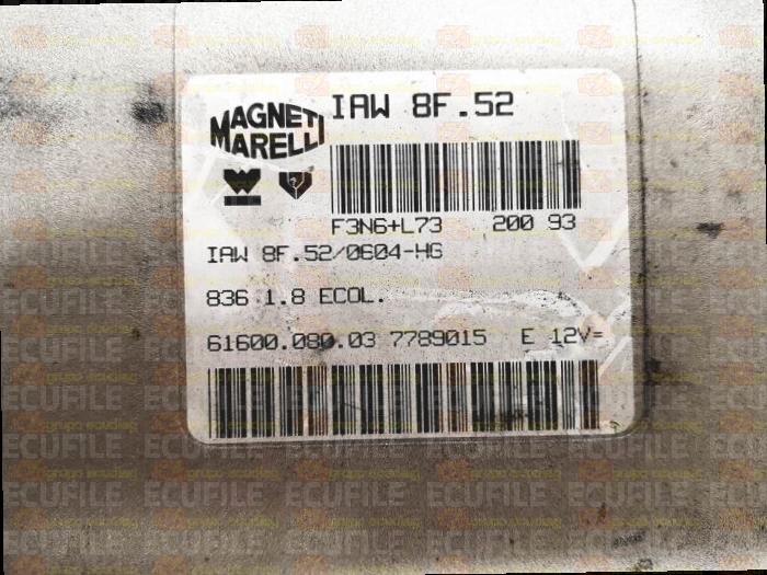 MAGNETI MARELLI IAW 8F.52 61600.080.03 LANCIA DELTA 1.8i 7789015 EEPROM MC68HC11F1