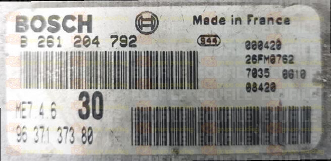 BOSCH ME7.4.6 0261206419 PSA 9637137380 EEPROM 95160