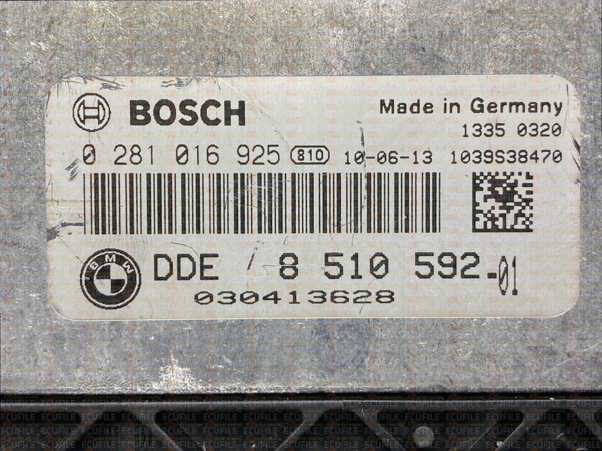 BOSCH EDC17C06-4.13 0281016925 BMW E87 118D 2.0D 143HP 8510592 13618510592 1037504297 - 08510787