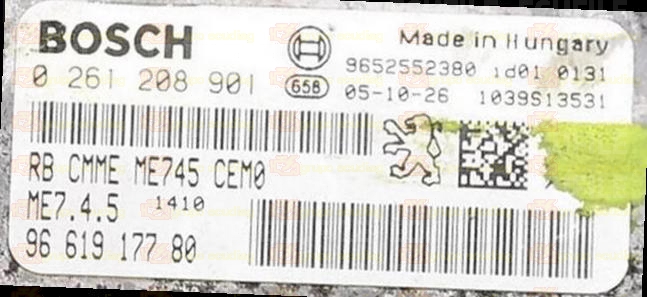 BOSCH ME7.4.5 0261208901 PSA 9661917780 EEPROM 95320