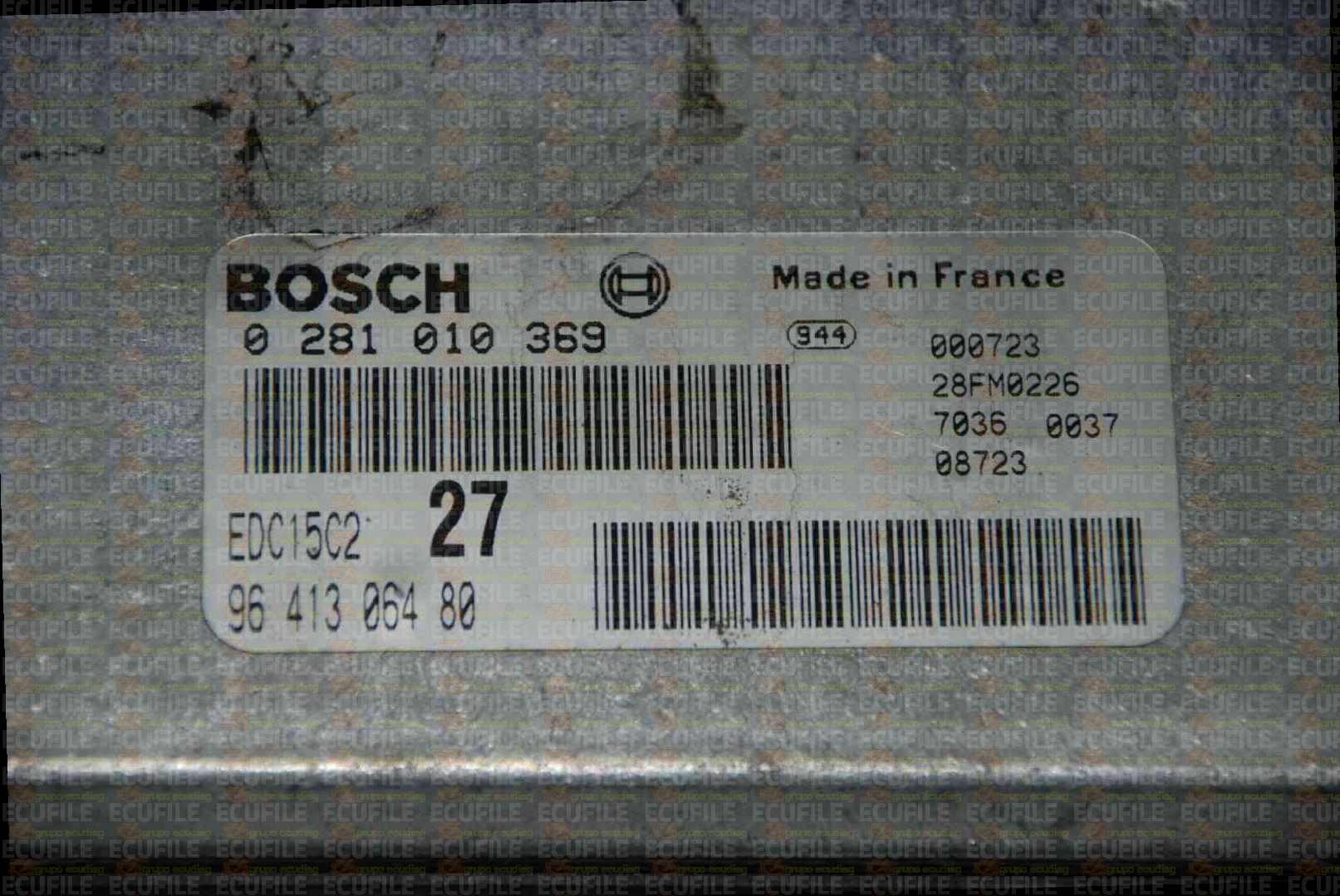 BOSCH EDC15C2-6.1 0281010369 CITROEN XSARA 2.0 HDI 90HP 9641306480 1037353259