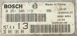 BOSCH ME7.4.4 0261S06119 PSA 3600110104 EEPROM 95160