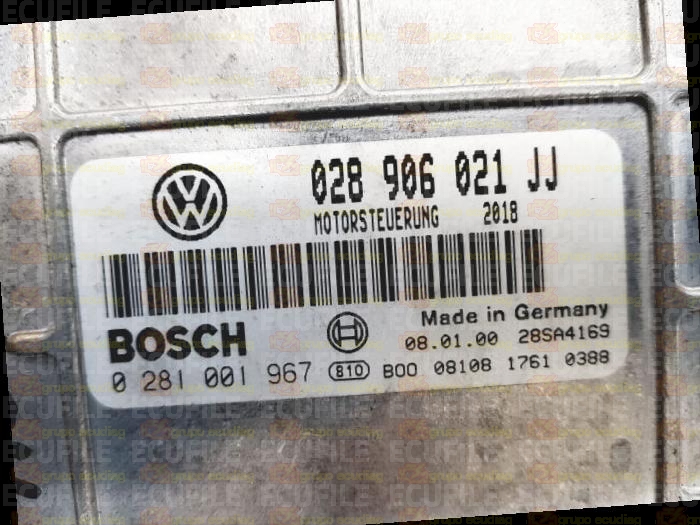 BOSCH EDCMSA15.5-7.29 0281001967 VOLKSWAGEN SHARAN I SEAT ALHAMBRA 1.9 TDI 110HP 028906021JJ 2018