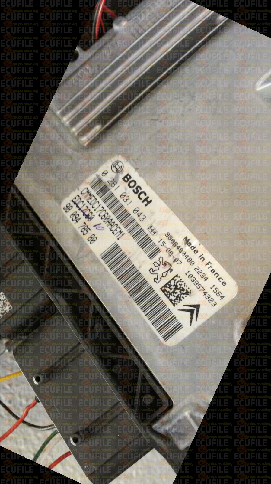 BOSCH EDC17C60-3.10 0281031043 CITROEN C4 PICASSO PEUGEOT 208 308 3008 5008 1.6 HDI 90HP 9809478580 1037540764