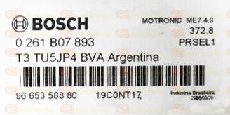 BOSCH ME7.4.9 0261B07893 PSA 9665358880 EEPROM 95320