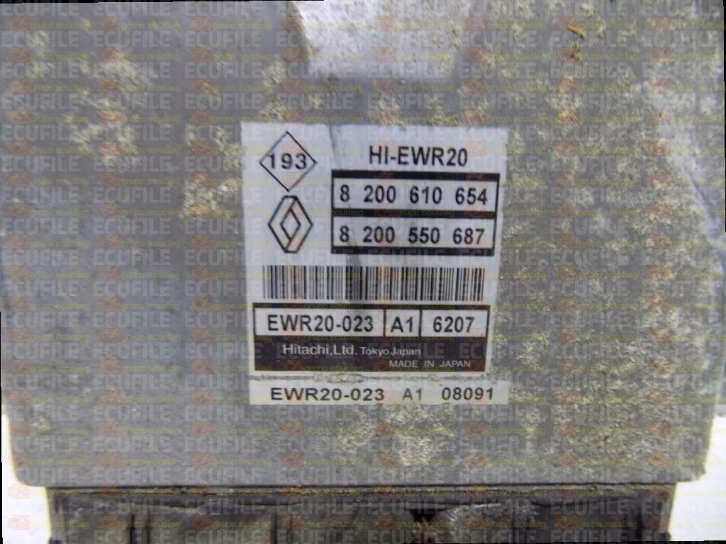 HITACHI HI-EWR20 EWR20-023 A1 6207 RENAULT GRAND ESPACE IV 3.5i V6 24V 240HP 8200550687 8200610654 EEPROM 93C66