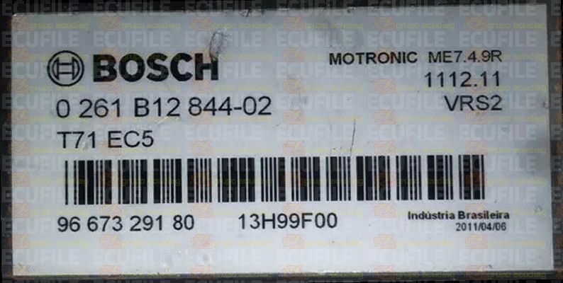 BOSCH ME7.4.9R 0261B12844-02 PSA 9667329180 EEPROM 95320