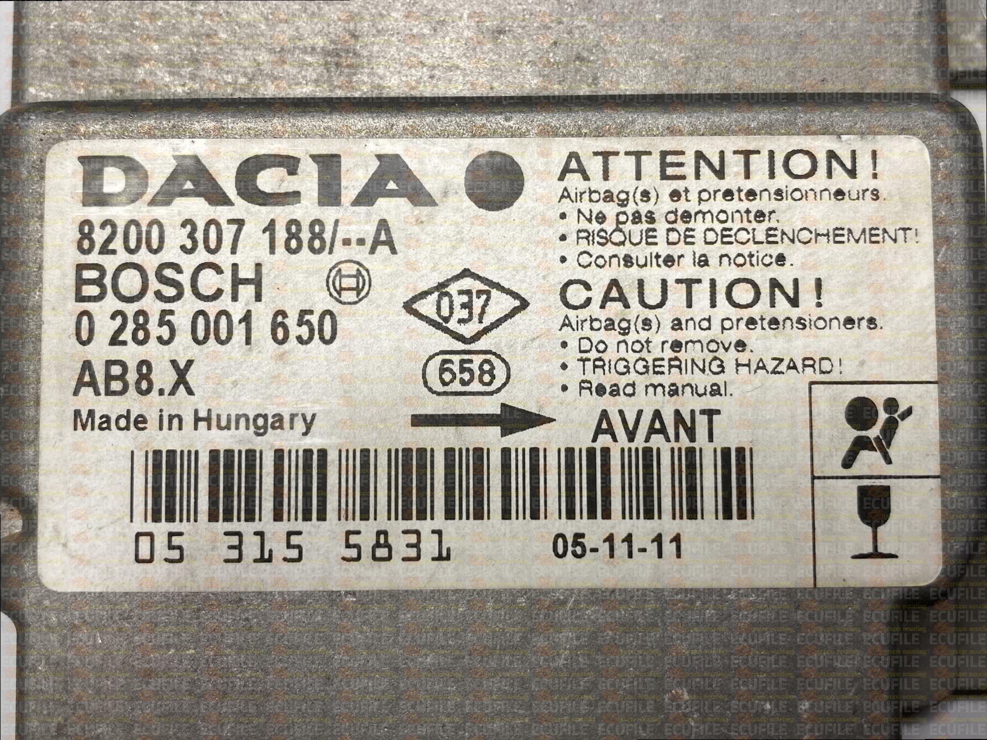 BOSCH AB8.X 0285001650 DACIA LOGAN 8200307188--A