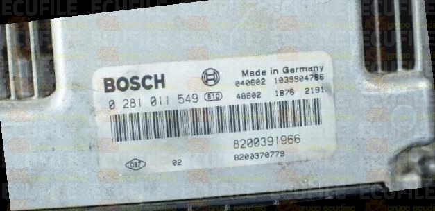 BOSCH EDC16C3-10.22 0281011549 RENAULT MEGANE II SCENIC 1.9 DCI 120HP 8200391966 8200370779 1037369896