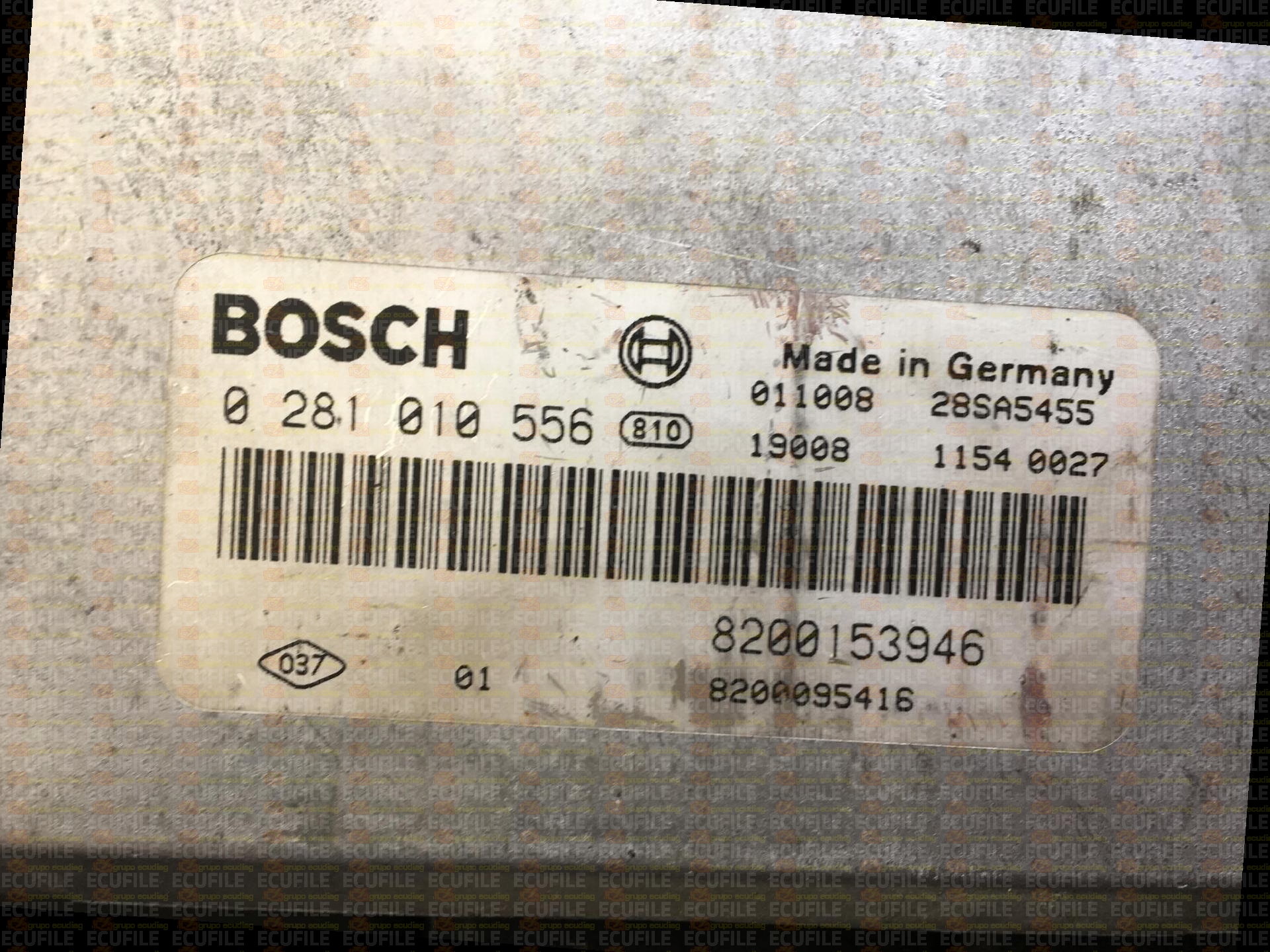 BOSCH EDC15C3-4.1 0281010556 RENAULT LAGUNA II 1.9 DCI 120HP 8200153946 8200095416 1037362720-7402