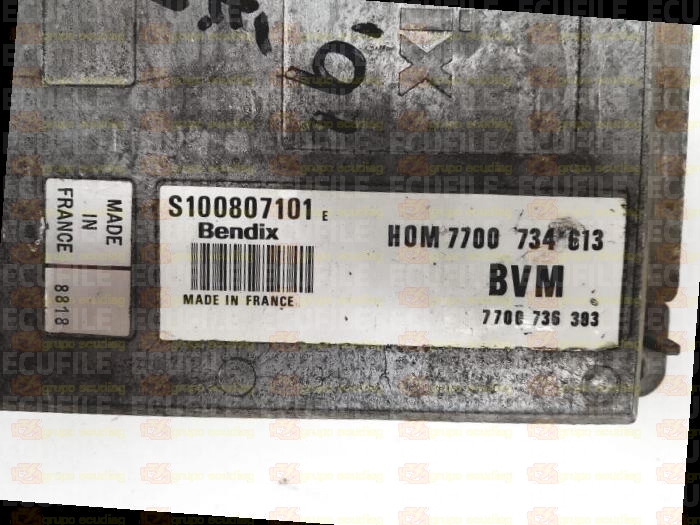 SIEMENS FENIX S100807101E RENAULT 7700736393 HOM7700734613 EEPROM MC68HC11