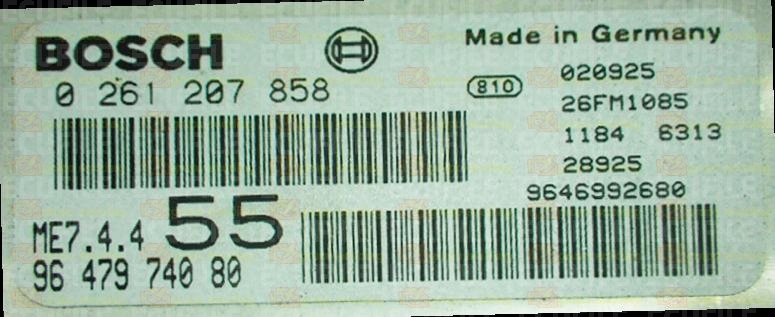 BOSCH ME7.4.4 0261207858 PSA 9647974080 EEPROM 95160