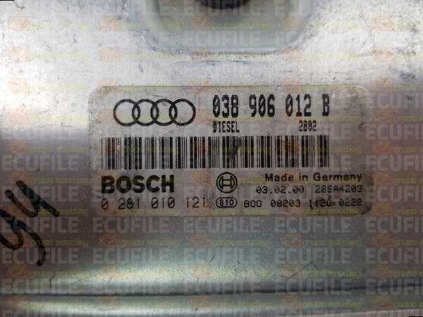 BOSCH EDC15VM+2.V1 0281010121 AUDI A3 I 1.9 TDI 90HP 038906012B 2802 - 1037350849