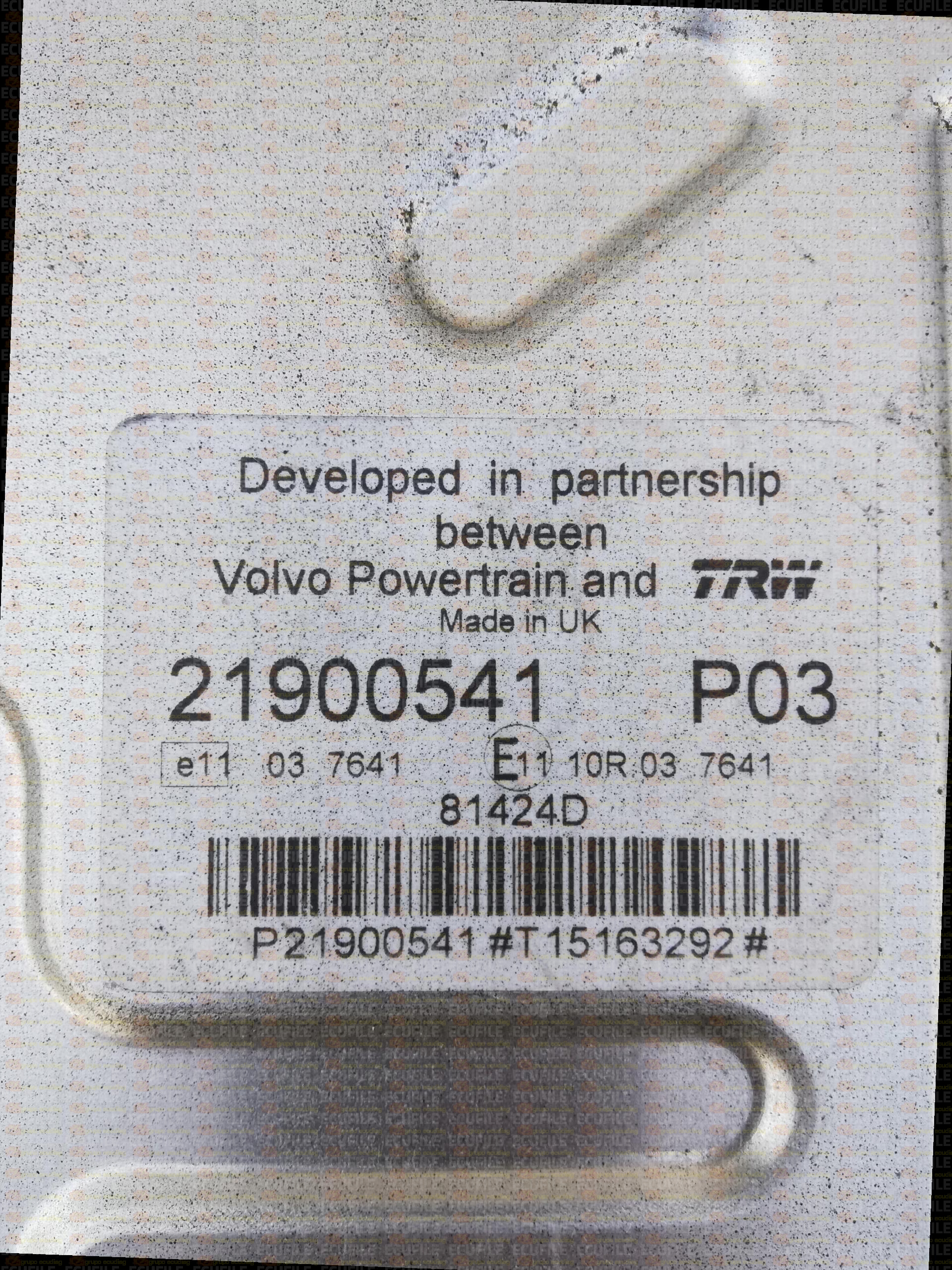 TRW EMS2.3 81424D RENAULT T460 10.8L 460HP 21900541P03 21900541 P03 23818922P01
