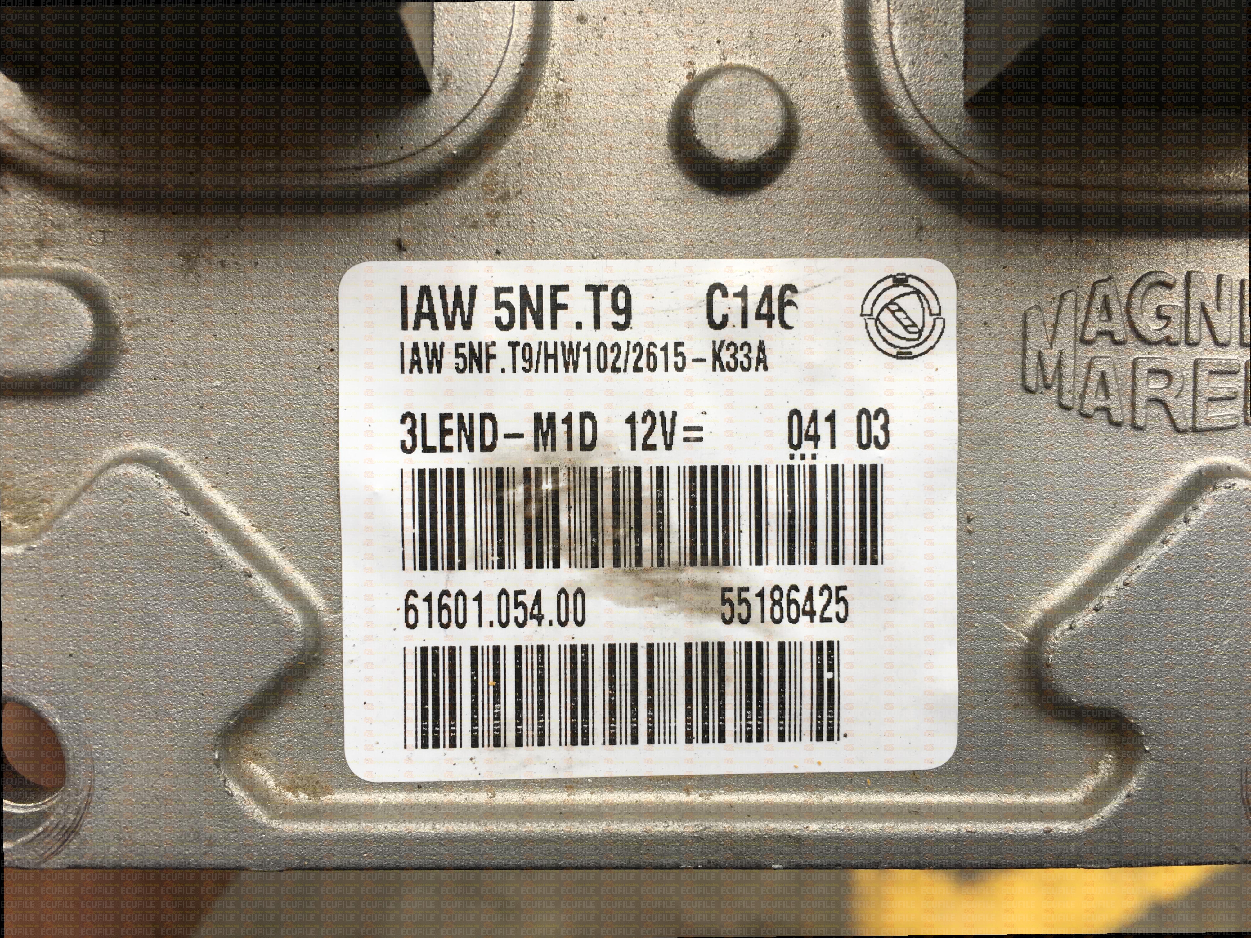 MAGNETI MARELLI IAW 5NF.T9 61601.054.00 FIAT STILO 1.6i 16V 55186425 HW102 2615K33A