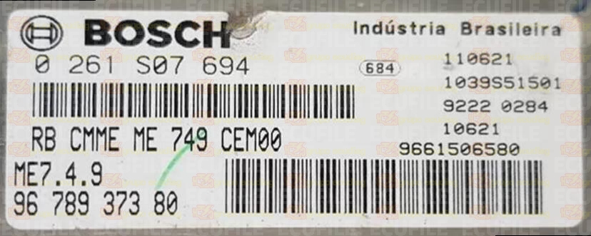 BOSCH ME7.4.9 0261S07694 PSA 9678937380 EEPROM 95320
