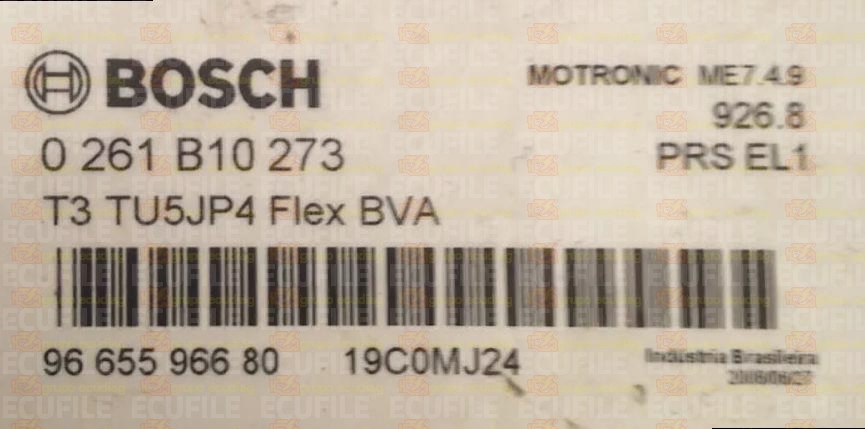 BOSCH ME7.4.9 0261B10273 PSA 9665596680 EEPROM 95320