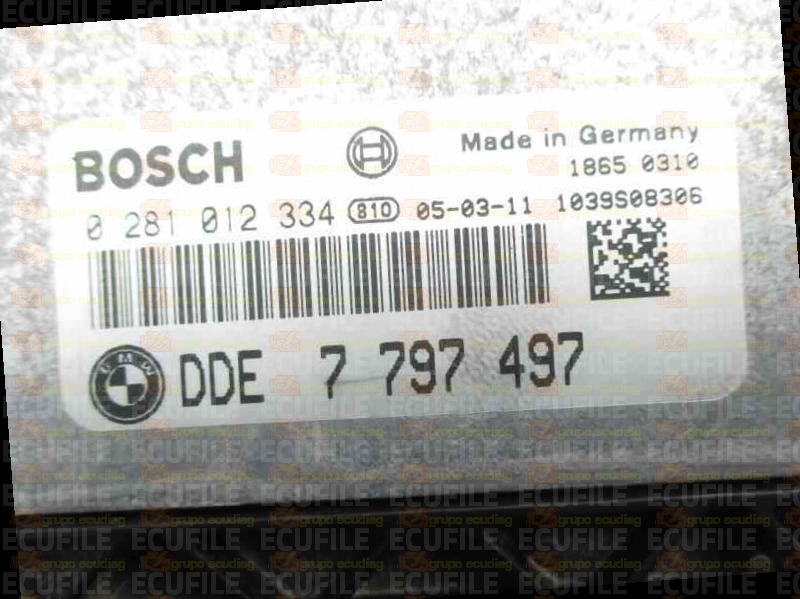 BOSCH EDC16C35-2.12 0281012334 BMW E90 320D 2.0D 163HP 7797497 13617797497 1037389882 - 7808375