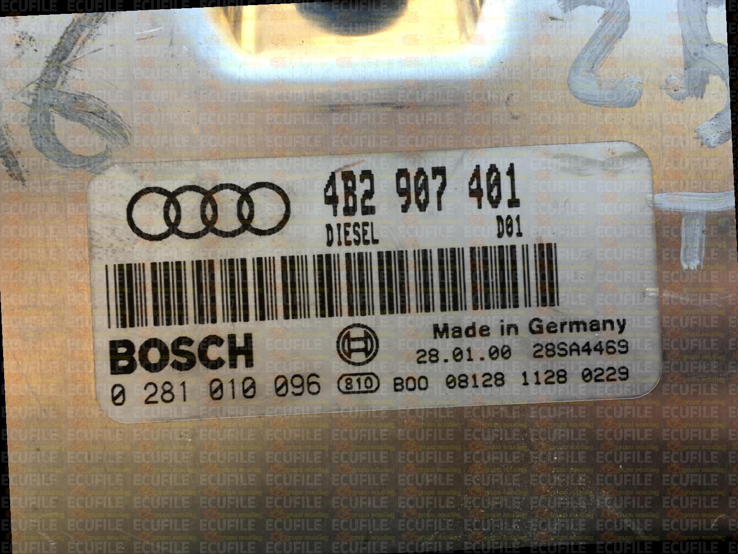 BOSCH EDC15VM+2.M1 0281010096 AUDI A6 2.5 TDI V6 180HP 4B2907401 1037354337