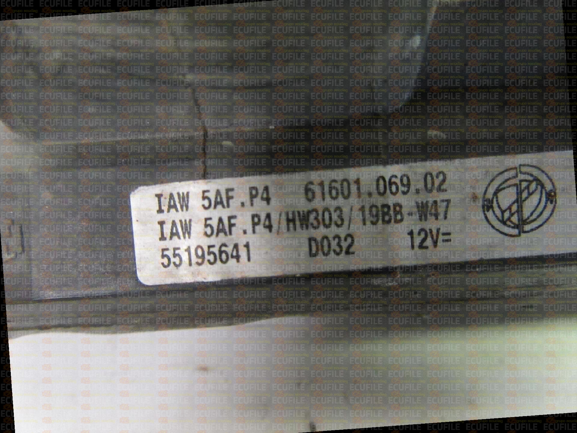 MAGNETI MARELLI IAW 5AF.P4 61601.069.02 FIAT 55195641 HW303 EEPROM 95160