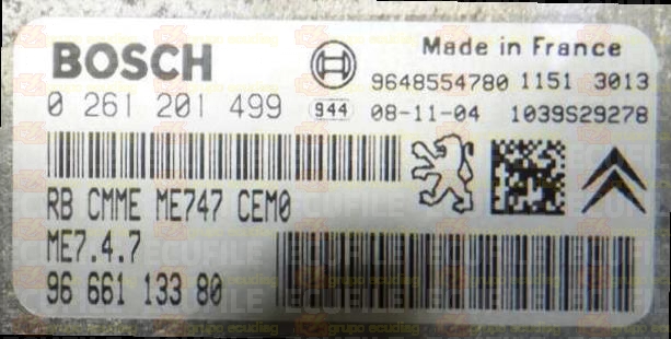 BOSCH ME7.4.7 0261201499 PSA 9666113380 EEPROM 95320