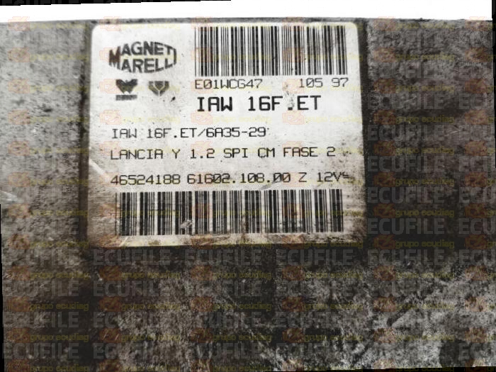 MAGNETI MARELLI IAW 16F.ET 61602.108.00 LANCIA Y 1.2i 46524188 EEPROM MC68HC11F1