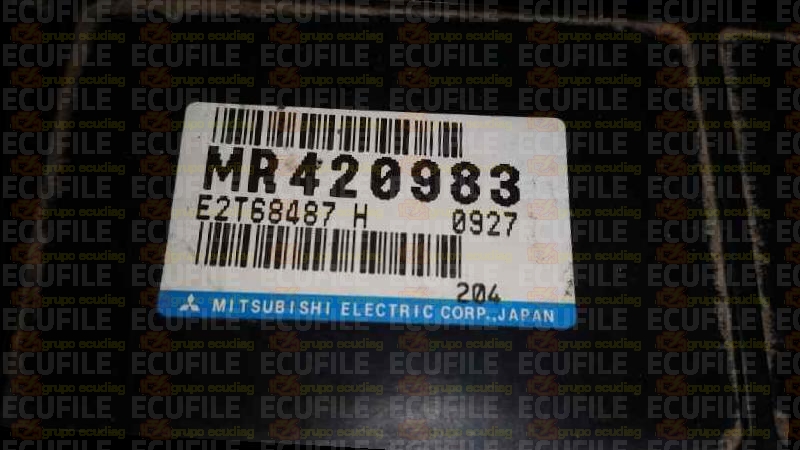 MITSUBISHI E2T68487H CARISMA I 1.6i 16V 76KW 103HP 4G92 MR420983 EM8664