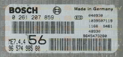 BOSCH ME7.4.4 0261207859 PSA 9657498580 EEPROM 95160