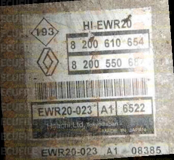 HITACHI HI-EWR20 EWR20-023 A1 6522 RENAULT GRAND ESPACE IV 3.5i V6 24V 240HP 8200550687 8200610654 EEPROM 93C66