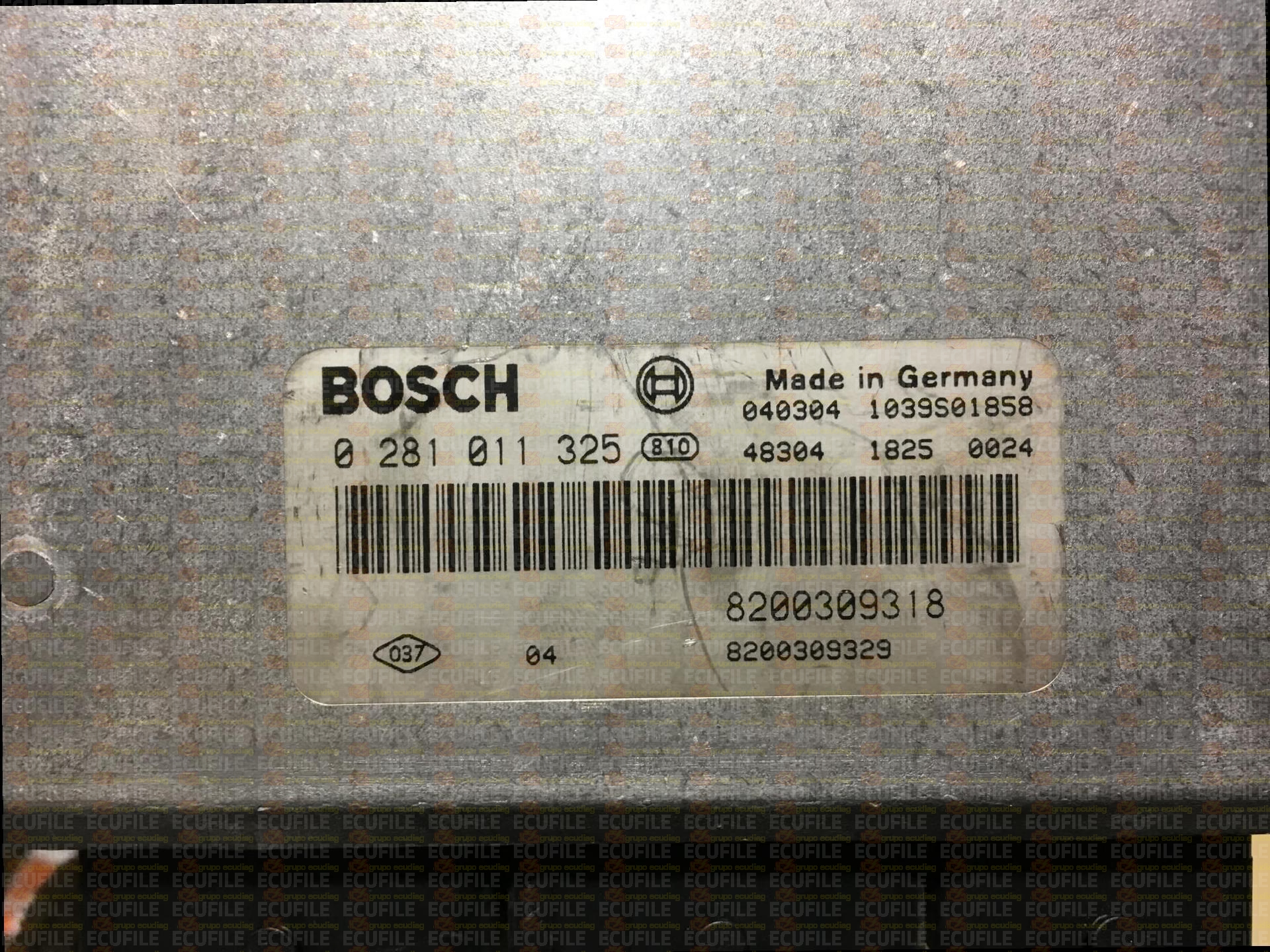 BOSCH EDC15C3-4.2 0281011325 RENAULT VELSATIS I 2.2 DCI 150HP 8200309318 8200309329 1037374114-730A