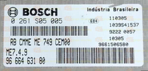 BOSCH ME7.4.9 0261S05005 PSA 9666463180 EEPROM 95320