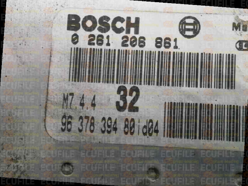 BOSCH M7.4.4 0261206861 PEUGEOT 306 1.6i 88HP 9637839480 1037353566
