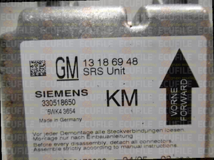 SIEMENS 5WK43654 OPEL VECTRA C 13186948 KM
