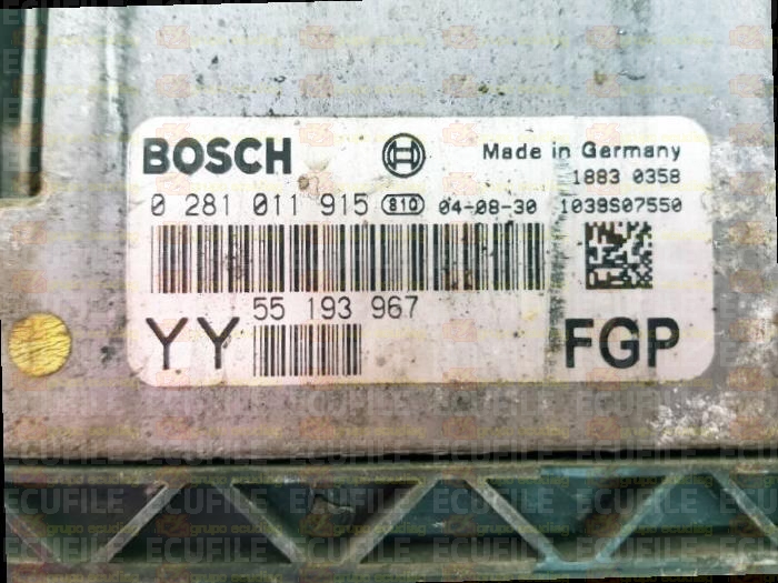 BOSCH EDC16C9-3.11 0281011915 OPEL VAUXHALL 55193967 YY EEPROM 95160