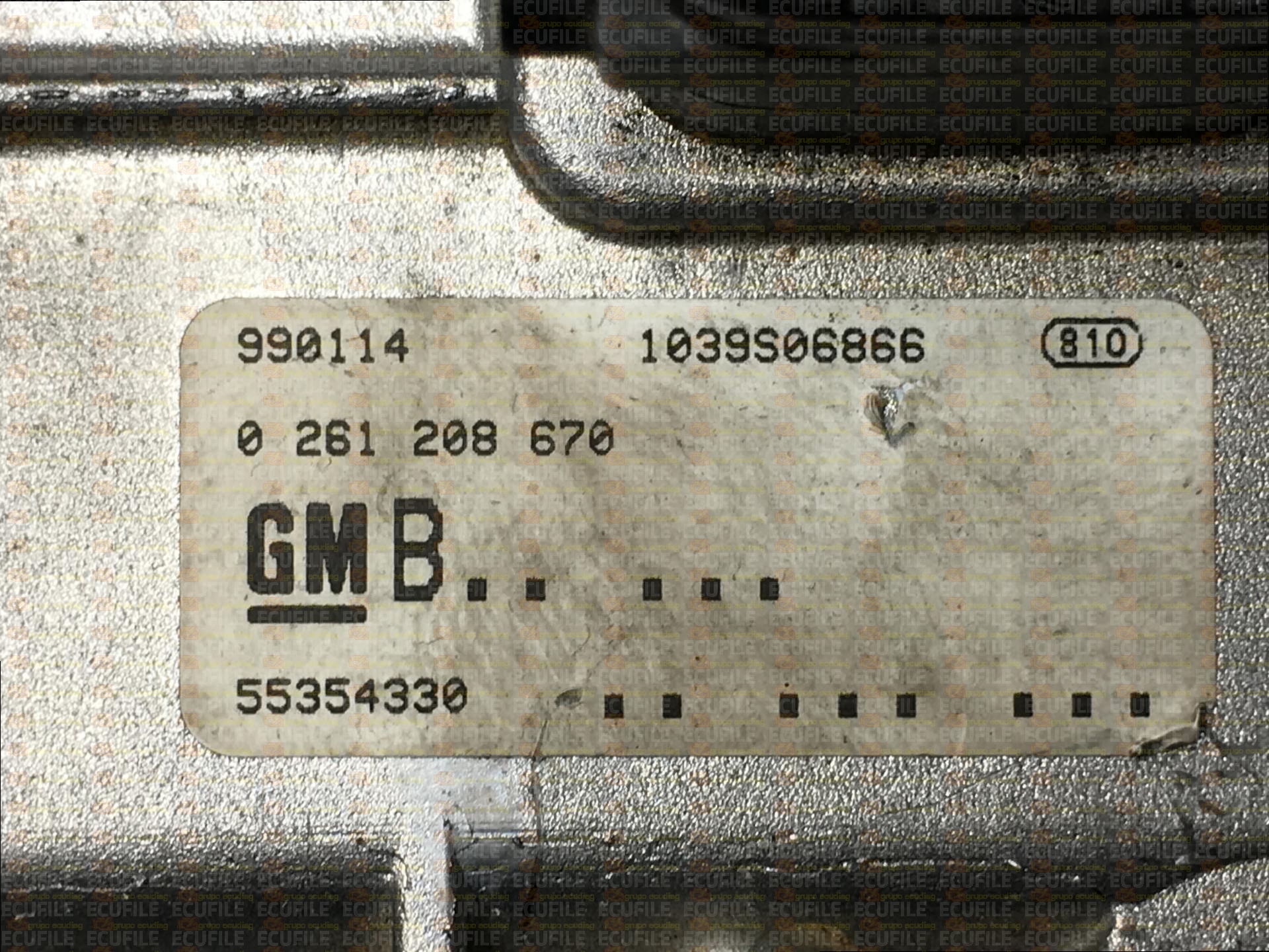 BOSCH ME7.6.2 0261208670 0261208253 OPEL CORSA III C 1.2i 80HP 55354330 55352622 SS 1037383244