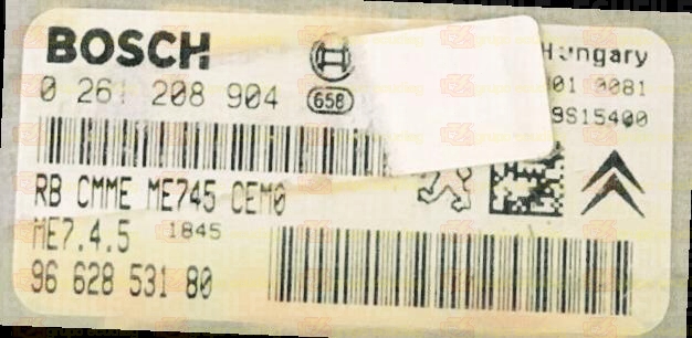 BOSCH ME7.4.5 0261208904 PSA 9662853180 EEPROM 95320